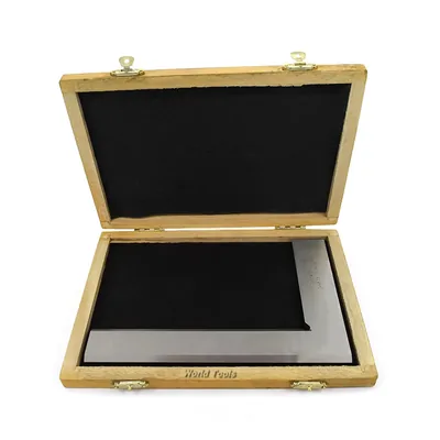 Esquadro de luz aço inoxidável 200 x 130mm classe 0 din875 - 430r-200 raikon