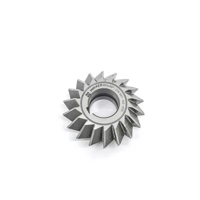 Fresa angular dupla hss para mandril ø 063mm 90 graus din847 - 1322 indaço