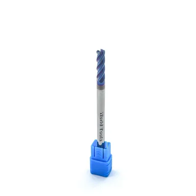 Fresa metal duro 65hrc toroidal 4 cortes ø 05,0 - r1,0 - 075 - 18,0mm h05 naco blue - dry cut