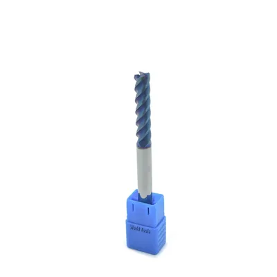 Fresa metal duro 65hrc toroidal 4 cortes ø 08,0 - r0,5 - 100 - 35,0mm h08 naco blue - dry cut