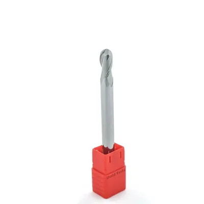 Fresa metal duro aluminium esférica 2 cortes ø 08,0 - 075 - 16,0mm h08 - dry cut