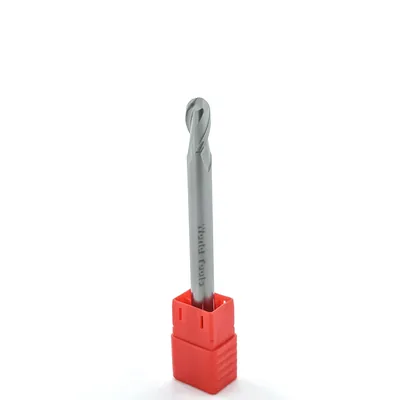 Fresa metal duro aluminium esférica 2 cortes ø 08,0 - 100 - 16,0mm h08 - dry cut