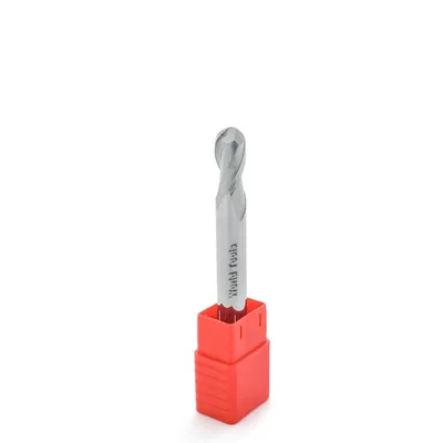 Fresa metal duro aluminium esférica 2 cortes ø 10,0 - 075 - 20,0mm h10 - dry cut