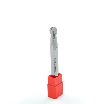 Fresa metal duro aluminium esférica 2 cortes ø 12,0 - 100 - 24,0mm h12 - dry cut