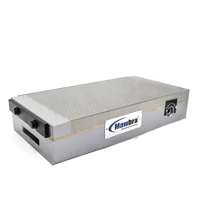 Mesa magnética permanente 500 x 250 x 60mm passo polar fino 1,0 + 2,0mm 800 gauss - mmf-5025 mawbra