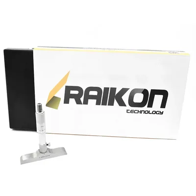 Micrômetro de profundidade encaixe com rosca 0 a 300 x 0,01mm base 101,5mm - 230r-300b raikon
