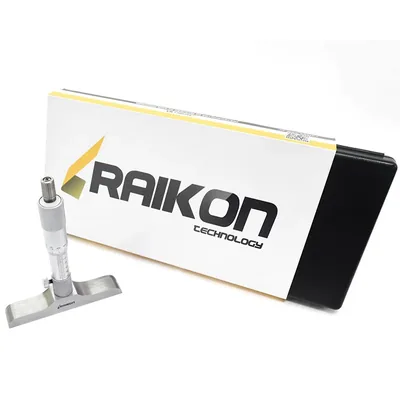 Micrômetro de profundidade encaixe com rosca 0 a 100 x 0,01mm base 101,5mm - 230r-100b raikon