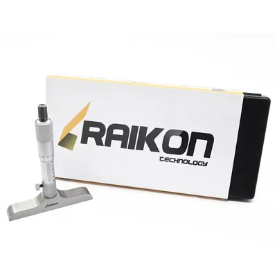 Micrômetro de profundidade encaixe com rosca 0 a 025 x 0,01mm base 101,5mm - 230r-025b raikon