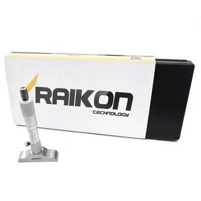 Micrômetro de profundidade encaixe com rosca 0 a 050 x 0,01mm base 063,0mm - 230r-050a raikon