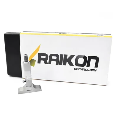 Micrômetro de profundidade encaixe com rosca 0 a 025 x 0,01mm base 063,0mm - 230r-025a raikon