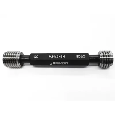 Tampão calibrador de rosca passa e não passa m24,0 x 3,00 6h - 501r-m240 raikon