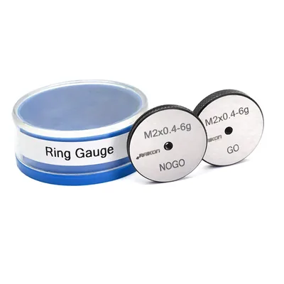 Conjunto de anel calibrador de rosca passa e não passa m02,0 x 0,40mm 6g - 502r-m020 raikon