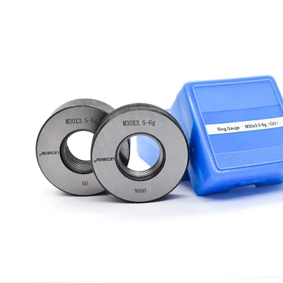 Conjunto de anel calibrador de rosca passa e não passa m30,0 x 3,50mm 6g - 502r-m300 raikon