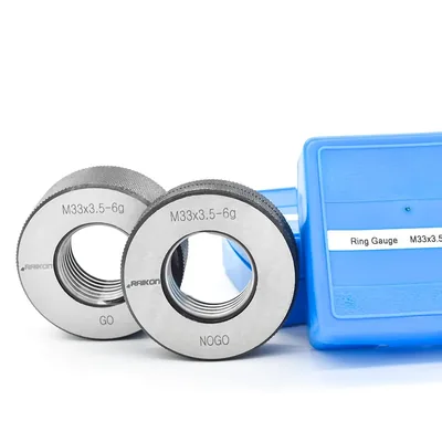 Conjunto de anel calibrador de rosca passa e não passa m33,0 x 3,50mm 6g - 502r-m330 raikon