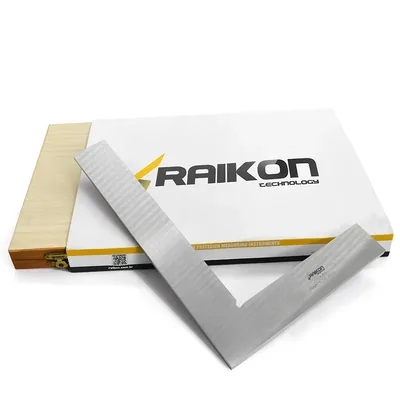 Esquadro de luz aço inoxidável 250 x 165mm classe 0 din875 - 430r-250 raikon