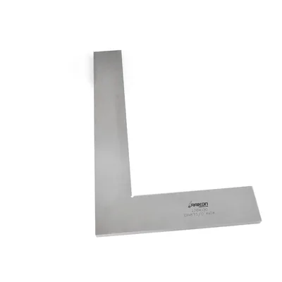 Esquadro de precisão plano aço inoxidável 200 x 130mm classe 0 din875 - 431r-200 raikon