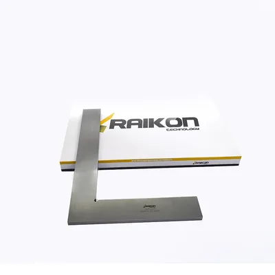 Esquadro de precisão plano aço inoxidável 300 x 200mm classe 0 din875 - 431r-300 raikon
