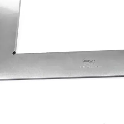 Esquadro de precisão plano aço inoxidável 500 x 330mm classe 1 din875 - 431r-500 raikon
