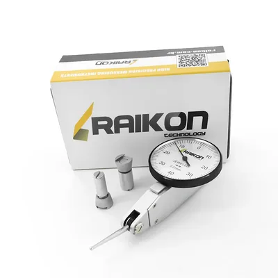 Relógio apalpador 0 a 0,8 x 0,01mm ponta longa com mostrador de 37,5mm - 321r-3708 raikon