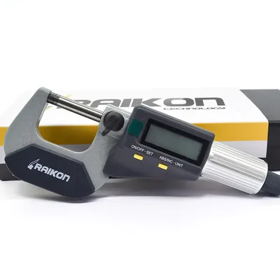 Micrômetro digital ip40 absoluto 2 teclas 0 a 025 x 0,001mm milesimal - 221r-025 raikon