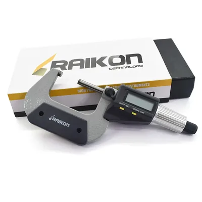Micrômetro digital ip40 absoluto 2 teclas 025 a 050 x 0,001mm milesimal - 221r-050 raikon