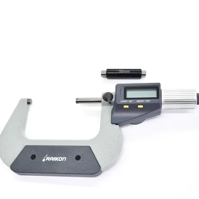 Micrômetro digital ip40 absoluto 2 teclas 050 a 075 x 0,001mm milesimal - 221r-075 raikon