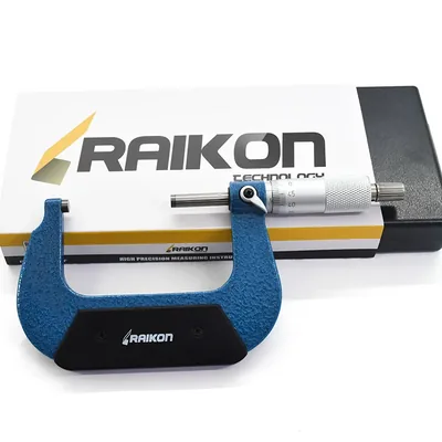 Micrômetro universal 050 a 075 x 0,01mm arco robusto - 202r-075 raikon