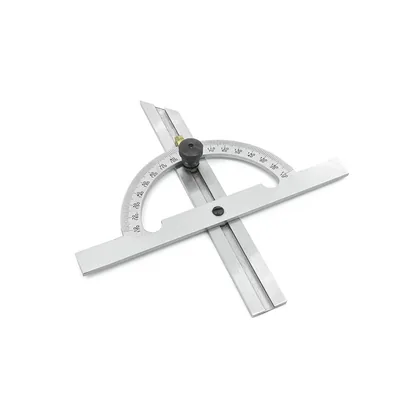 Transferidor de ângulo ajustável tipo meia lua 0 a 170 graus 100 x 150mm - 443r-100 raikon