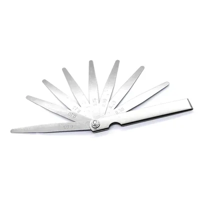 Calibre de folga comprimento de 100mm com 08 peças 0,05 a 0,50mm - 510r-08 raikon