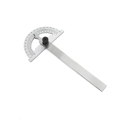 Transferidor de ângulo simples tipo meia lua 0 a 180 graus 080 x 120mm - 444r-080 raikon