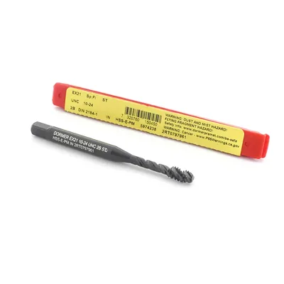 Macho máquina canal helicoidal hss-e 2b unc n10 3/16" x 24 tpi revenido din2184-1 - ex21 dormer