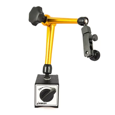 Base magnética 080kgf p/relógio haste articulável mecânica golden 280mm - 473r-280-080 raikon