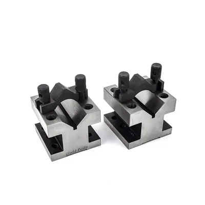 Bloco em v com grampo em par 60 x 60 x 50mm até 34mm - 310.003 digimess