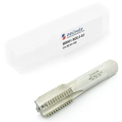 Macho manual avulso hss 6h m20,0 x 2,50 terceiro macho din352 - mb001-m20,0-a3 prumer