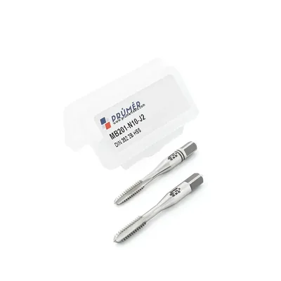 Jogo de macho manual hss 2b unc 3/16" x 24 tpi duas peças ii e iii din352 - mb201-n10-j2 prumer