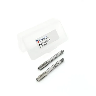 Jogo de macho manual hss 2b unf 5/16" x 24 tpi duas peças i e iii din2181 - mb301-5/16"-24-j2 prumer