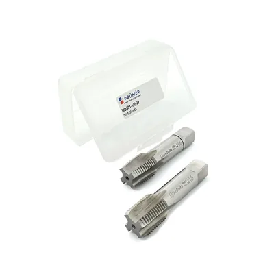Jogo de macho manual hss g bsp 1/2" x 14 tpi duas peças i e iii din iso228 - mb401-1/2"-j2 prumer