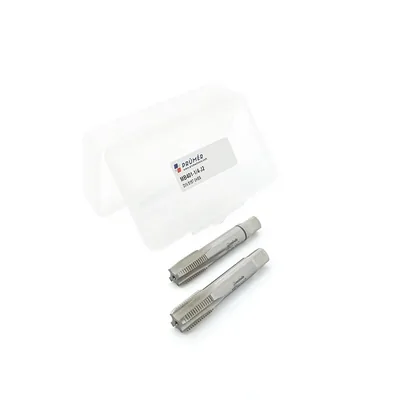 Jogo de macho manual hss g bsp 1/4" x 19 tpi duas peças i e iii din iso228 - mb401-1/4"-j2 prumer