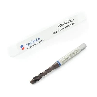 Macho máquina canal helicoidal hss-e 6h m05,0 x 0,80 výkon blue p/inox din371 - hc011b-m05,0 prumer
