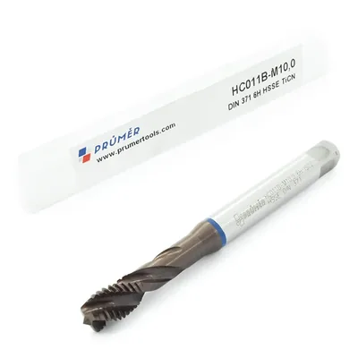 Macho máquina canal helicoidal hss-e 6h m10,0 x 1,50 výkon blue p/inox din371 - hc011b-m10,0 prumer