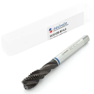 Macho máquina canal helicoidal hss-e 6h m14,0 x 2,00 výkon blue p/inox din376 - hc012b-m14,0 prumer