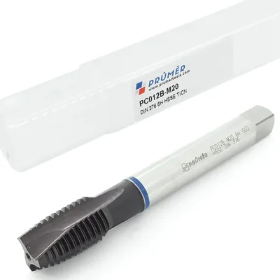 Macho máquina ponta helicoidal hss-e 6h m20,0 x 2,50 výkon blue p/inox din376 - pc012b-m20,0 prumer