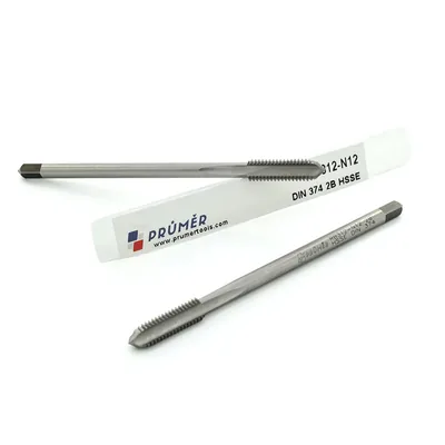 Macho máquina canal reto hss-e 2b unf n12 7/32" x 28 tpi din374 - rb312-n12 prumer