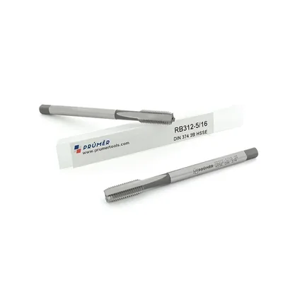 Macho máquina canal reto hss-e 2b unf 5/16" x 24 tpi din374 - rb312-5/16" prumer