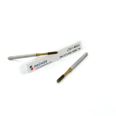 Macho máquina laminador hss-e 6hx m03,0 x 0,50 din2174 tin - lt011-m03,0 prumer