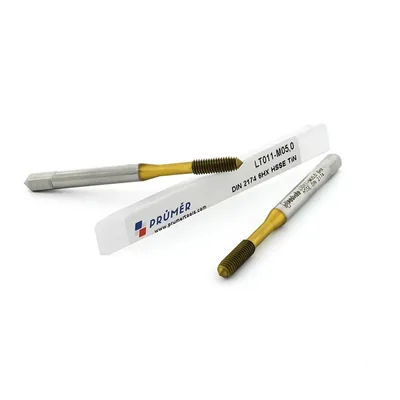 Macho máquina laminador hss-e 6hx m05,0 x 0,80 din2174 tin - lt011-m05,0 prumer