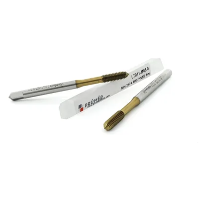 Macho máquina laminador hss-e 6hx m06,0 x 1,00 din2174 tin - lt011-m06,0 prumer