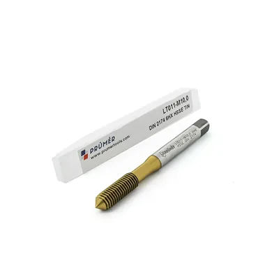 Macho máquina laminador hss-e 6hx m10,0 x 1,50 din2174 tin - lt011-m10,0 prumer