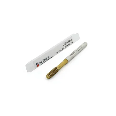Macho máquina laminador hss-e pm 6hx m06,0 x 1,00 din2174 tin - lt021-m06,0 prumer