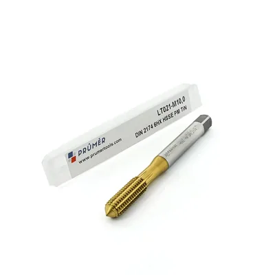Macho máquina laminador hss-e pm 6hx m10,0 x 1,50 din2174 tin - lt021-m10,0 prumer